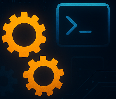 Terminal icon logo representing LinuxCore